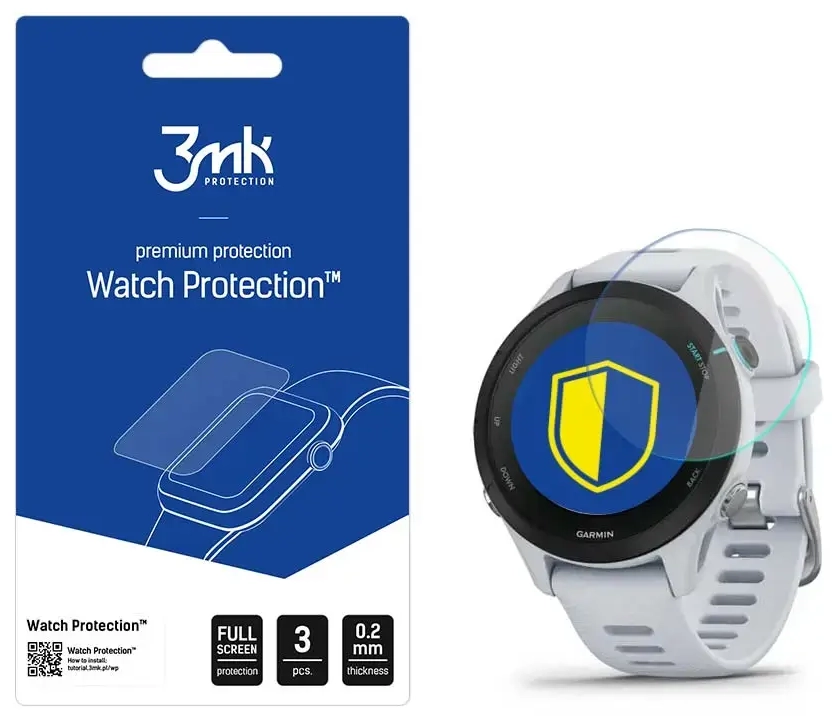 Garmin Forerunner 255s Music - 3mk Watch Protection™ v. FlexibleGlass Lite screen protector