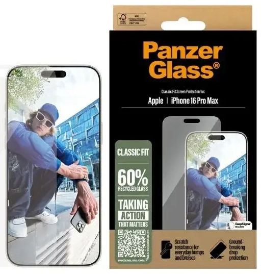 PanzerGlass Screen Protector iPhone 16 Pro Max 6.9" Classic Fit 2876