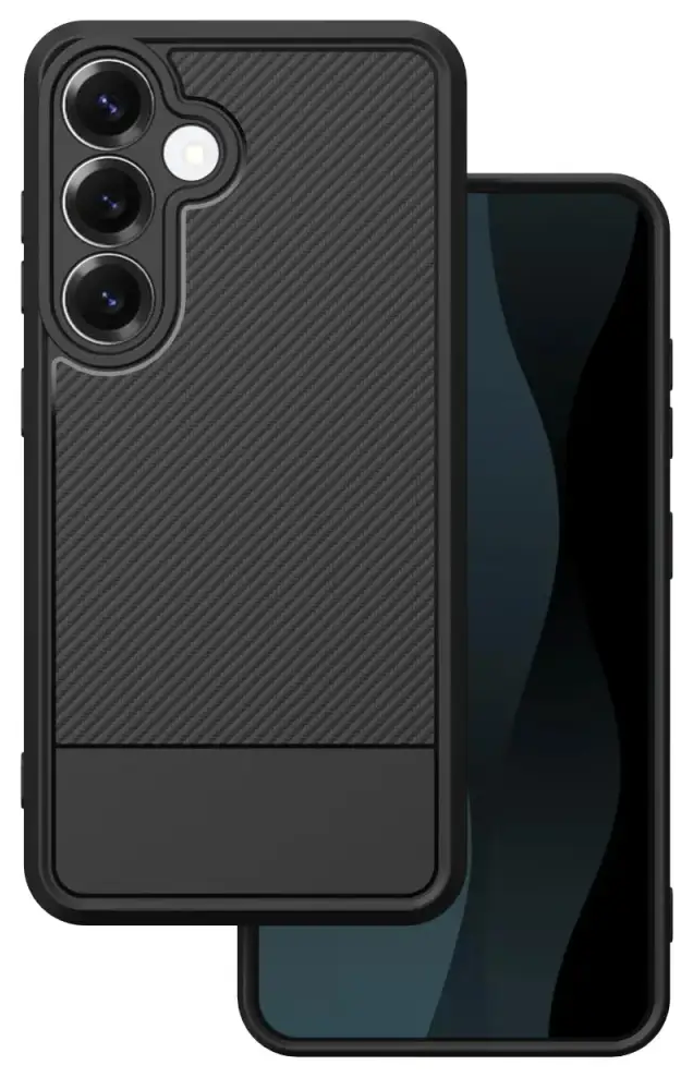 Simple Carbon case for Samsung Galaxy S25 FE black