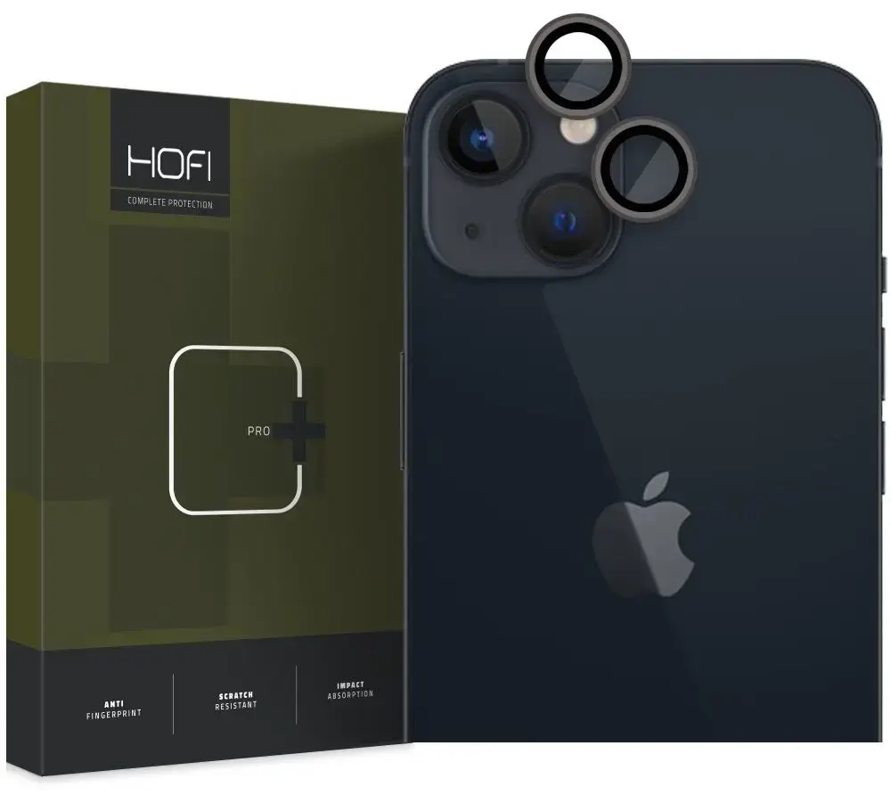 KAMERAS VĀCIŅŠ HOFI CAMRING PRO+ IPHONE 14 | 14 PLUS | 15 | 15 PLUS MELNS