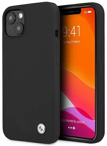 Etui BMW BMHCP13SSILBK iPhone 13 mini 5,4" czarny|black hardcase Silicone Signature