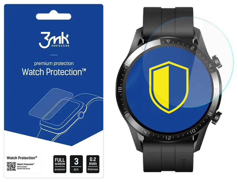 3Mk Hybrid Glass Glass Premium 9H screen protector Huawei Watch GT 2 46 mm
