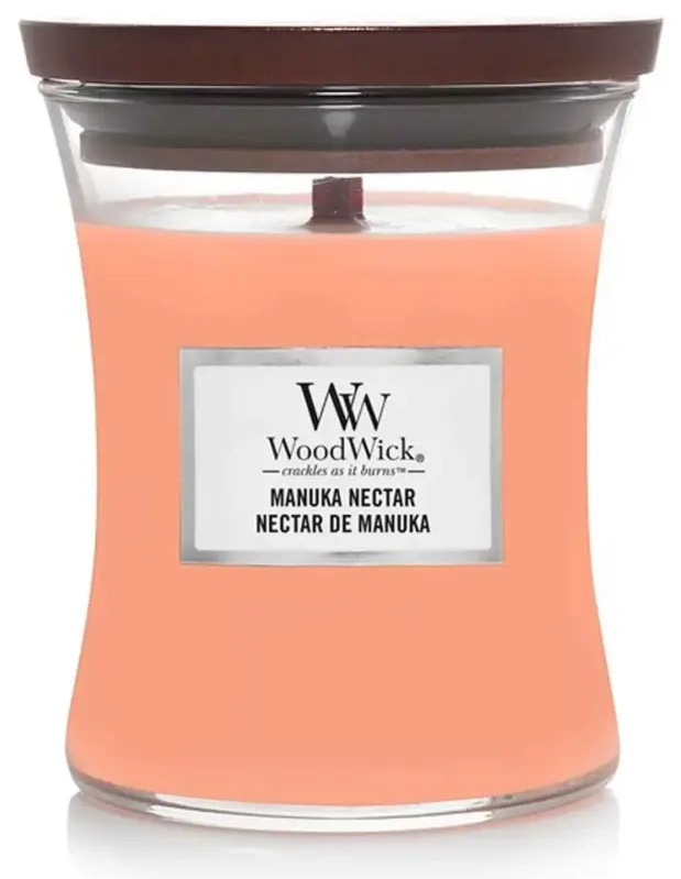 Kvapioji žvakė WoodWick Manuka Nectar su medine dagtimi 275 g
