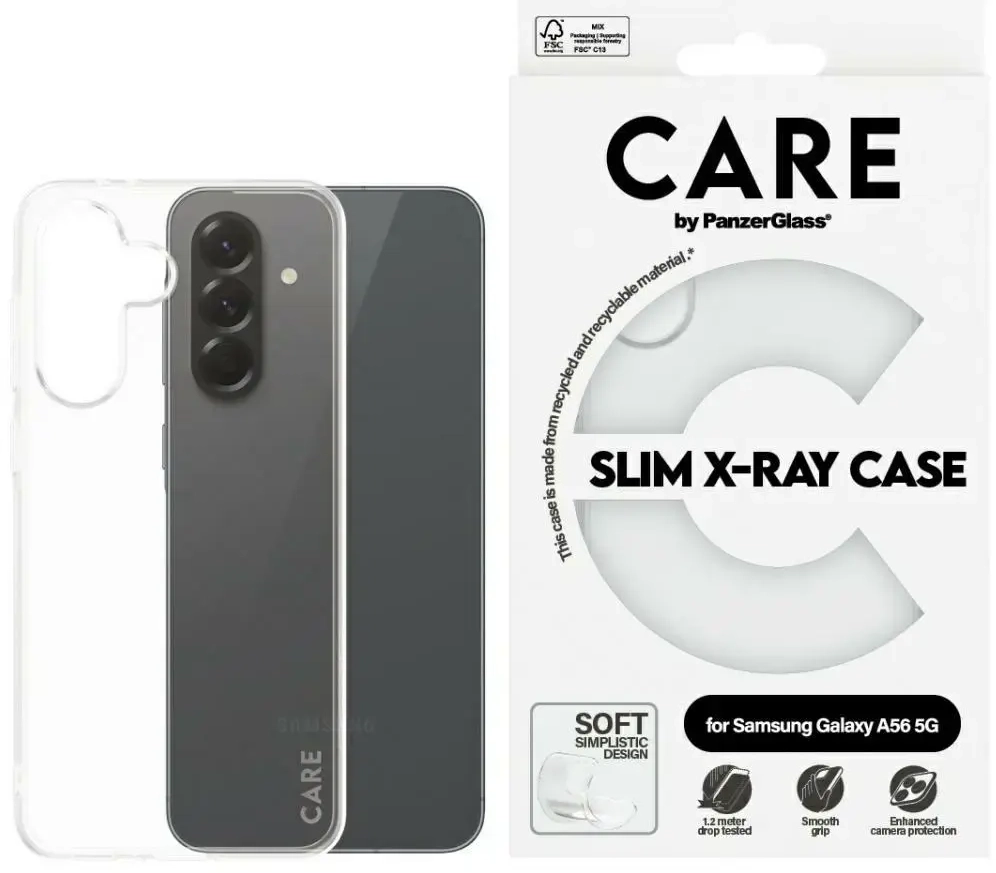 Etui CARE by PanzerGlass Fashion X-Ray    do Samsung Galaxy A56 5G przezroczysty