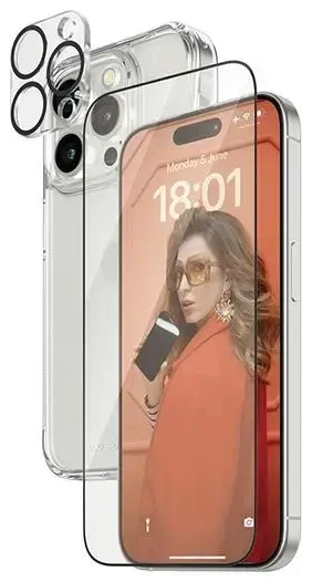 PanzerGlass Bundle 3in1 iPhone 15 Pro Max 6.7" D3O Hardcase + Screen Protector UWF+ Lens 1137+1175+2812