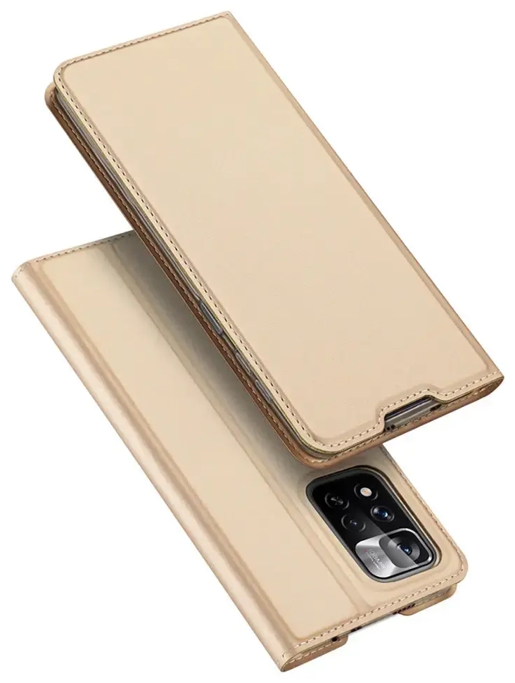 Dux Ducis Skin Pro Holster Case Cover Flip Poco M4 Pro 5G gold