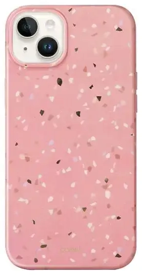 UNIQ etui Coehl Terrazzo iPhone 14 Plus 6,7" różowy|coral pink