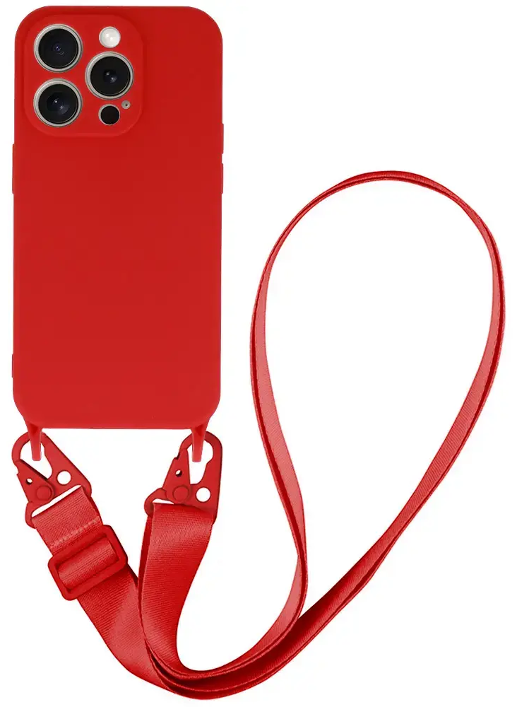Strap Silicone phone case for iPhone 14 Pro black
