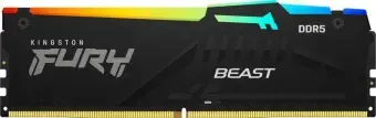 Kingston FURY Beast RGB – DDR5 – rinkinys – 32 GB: 2 x 16 GB – DIMM 288-pin – 6000 MHz | PC5-48000 – nebuferizuota