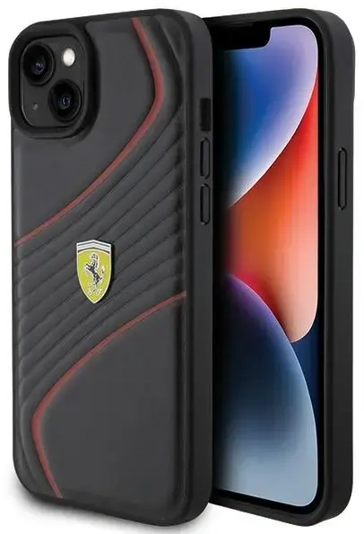 Ferrari FEHCP15MPTWK iPhone 15 Plus 6.7" czarny|black hardcase Twist Metal Logo