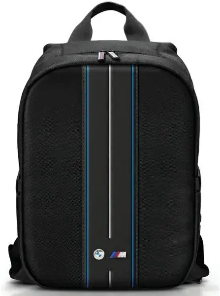 BMW seljakott BMBP15COMPVSKL 16" must nailon sinise triibuga