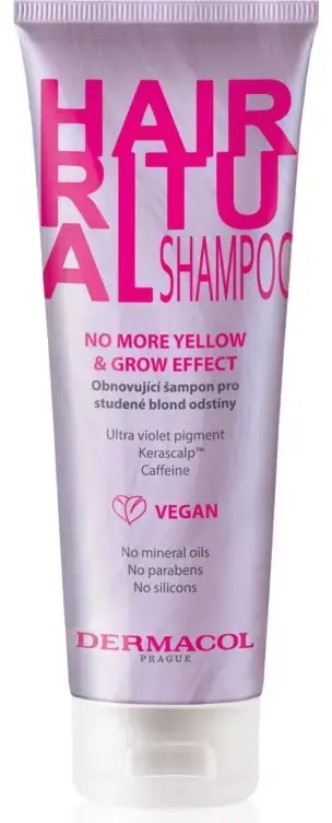 Dermacol Hair Ritual (Never Again Yellow and Growth Shampoo) 250 Ml