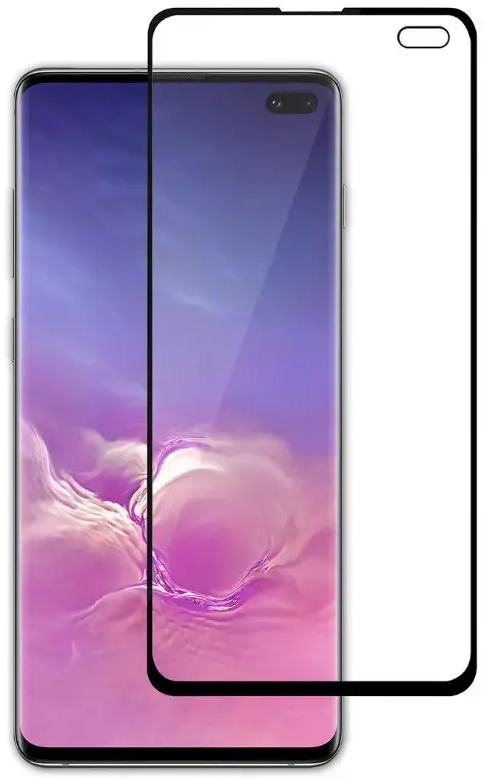 HOFI Fusion Full Glue 5D Aizsargstikls pilnam ekrānam ar rāmi telefonam Samsung Galaxy S10 Plus Melns