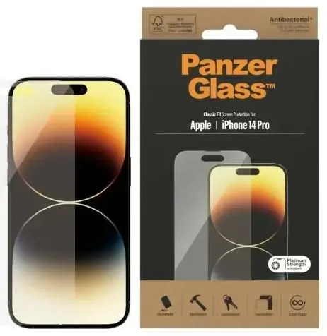 PanzerGlass Classic Fit aizsargstikls telefonam iPhone 14 Pro 6,1"