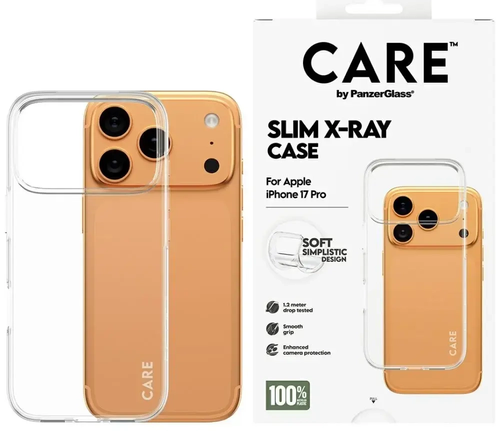 Case CARE by PanzerGlass Fashionable X-Ray Soft Basic for iPhone 17 Pro transparent
