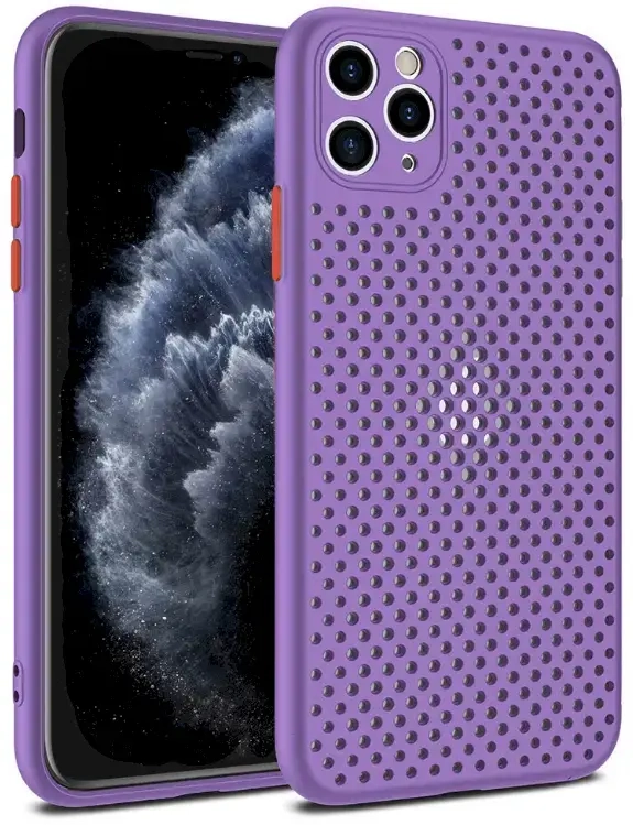 Fusion Breathe Case Silikona Aizsargapvalks Priekš Samsung A415 Galaxy A41 Violets