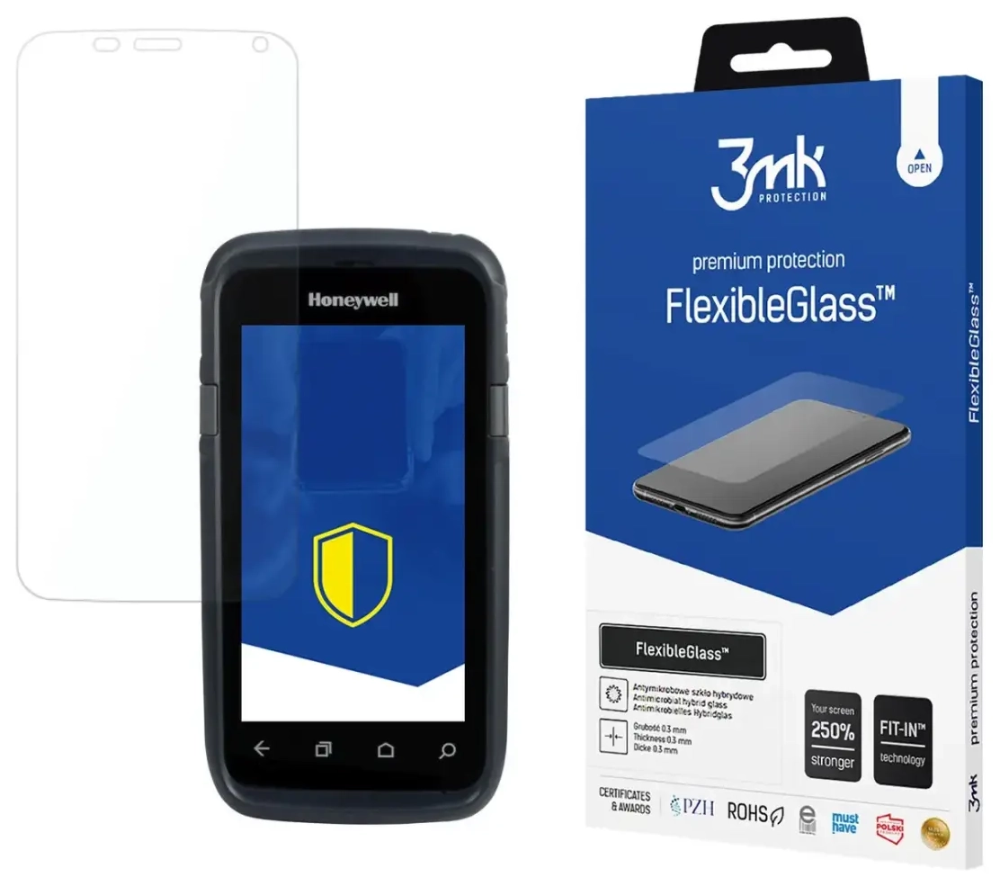 Hybrid glass 3mk FlexibleGlass on Honeywell CT60
