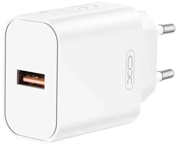 XO CE33 võrgulaadija | 18W | QC | USB | valge