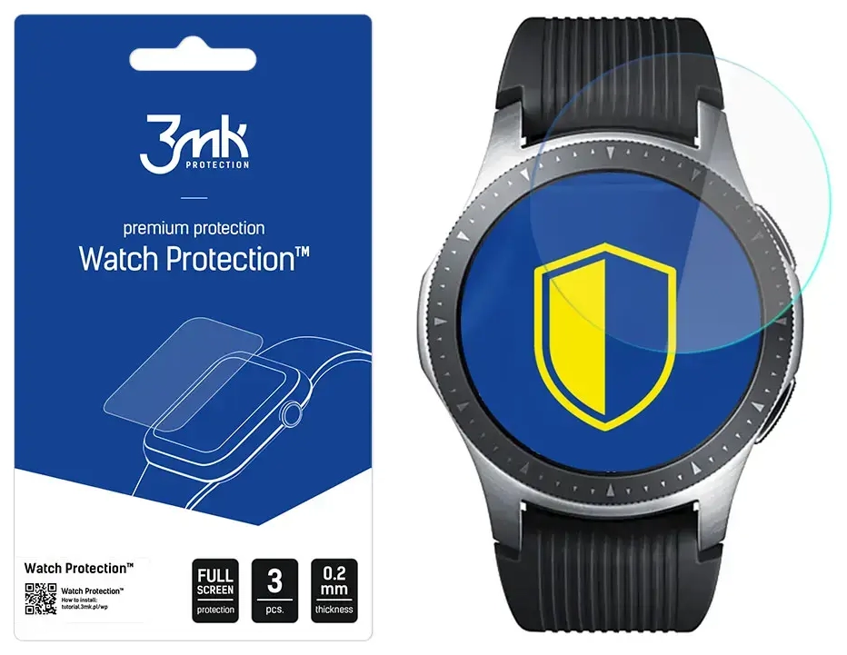 Samsung Galaxy Watch 46mm - 3mk Watch Protection™ v. FlexibleGlass Lite screen protector