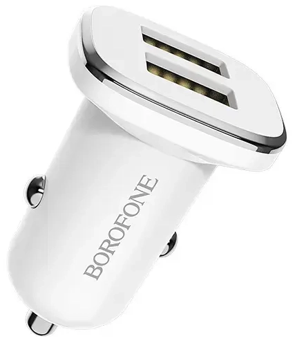 Borofone BZ12 automašīnas lādētājs | 12W | USB-A | balts