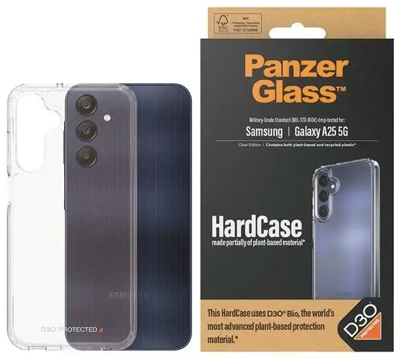 PanzerGlass HardCase Sam A25 5G D3O 3xMilitary grade läbipaistev 0466