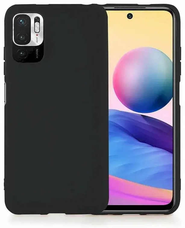 Fusion soft matte case silikona aizsargapvalks Xiaomi Redmi Note 10 5G | Poco M3 Pro melns