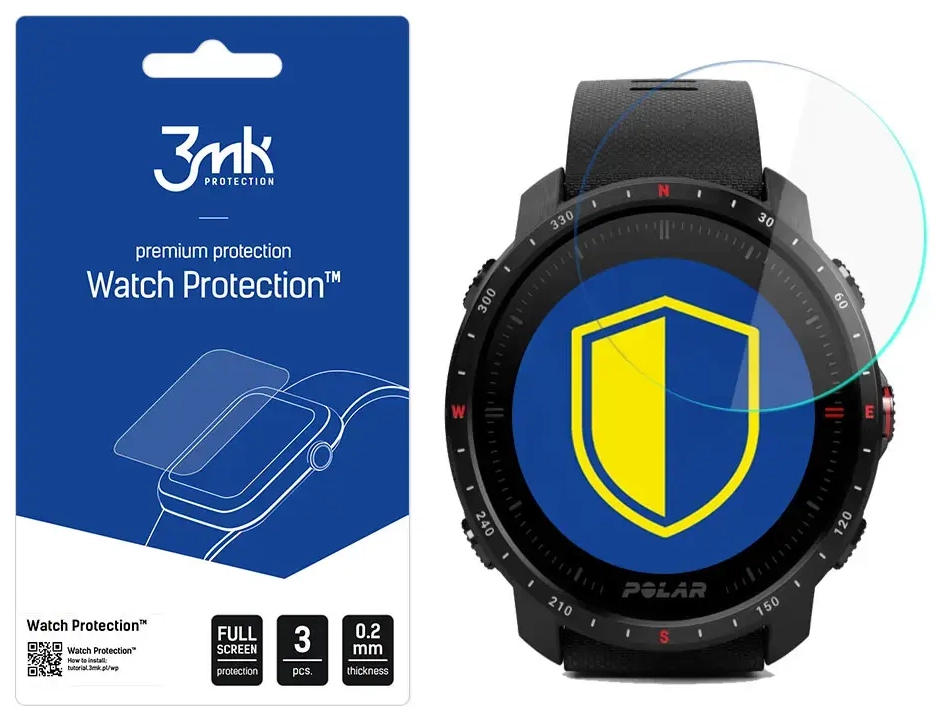 Polar Grit X Pro - 3mk Watch Protection™ v. FlexibleGlass Lite screen protector