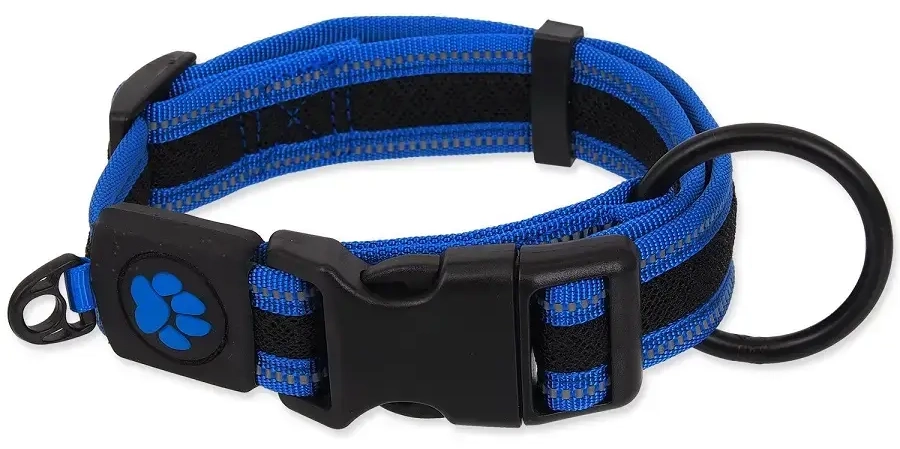 Kakla siksna - Placek Active Dog Collar Fluffy M blue 2,5x33-48cm