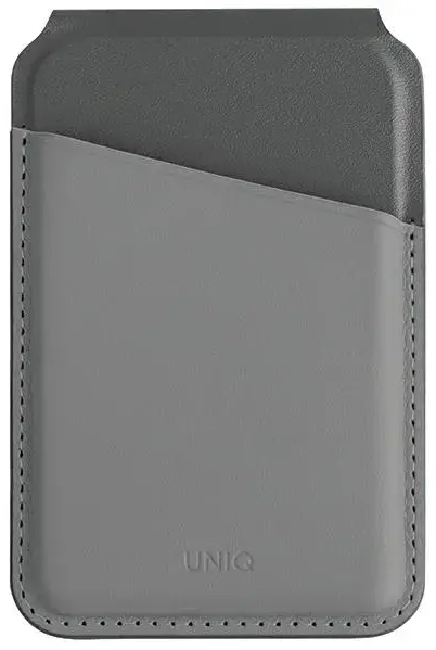 UNIQ Lyden DS magnetyczny portfel RFID i stojak na telefon szaro-czarny|charcoal grey-black