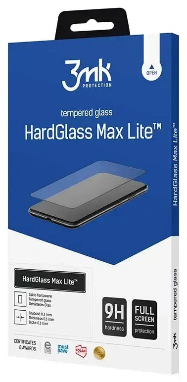 3mk HardGlass Max Lite tempered glass for phone iPhone 13 Mini black