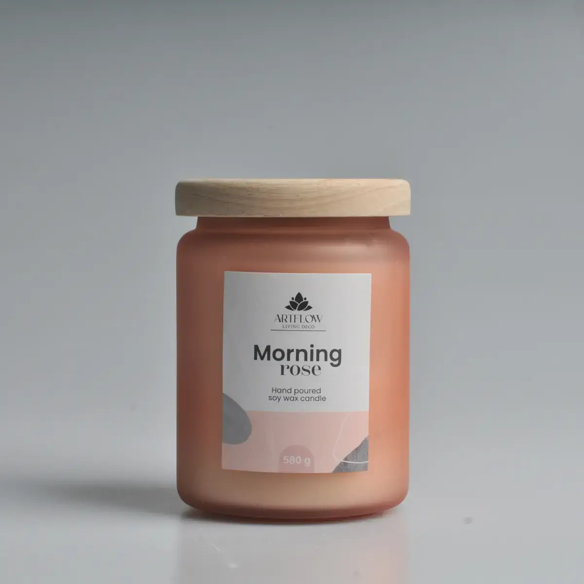 Aromatinė žvakė MORNING ROSE 580g, +|- 60h