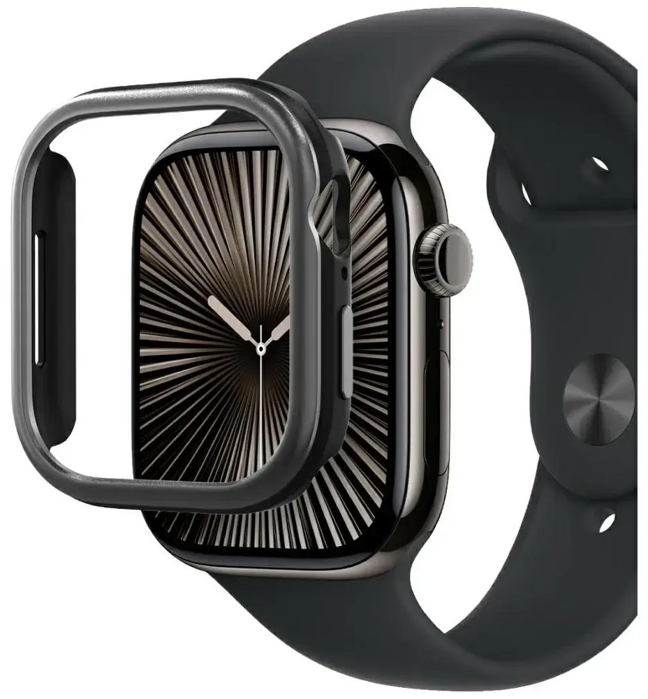 Araree Amy ümbris Apple Watch 10 46mm jaoks gun metal