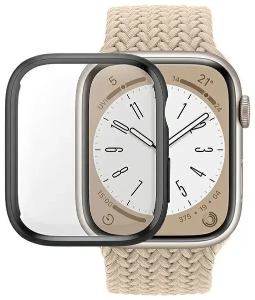 PanzerGlass Full Body Apple Watch 9 45mm D3O czarny|black 3690