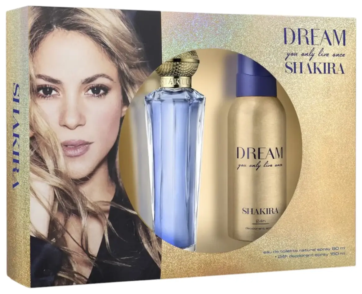 Set Shakira: Dream You Only Live Once, Eau De Toilette, For Women, 80 ml + Dream You Only Live Once, Deodorant Spray, For Women, 150 ml