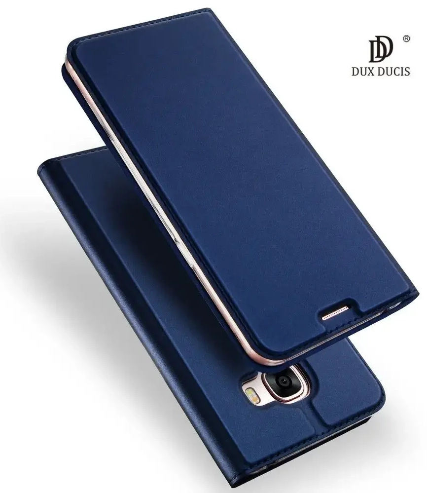 Dux Ducis Premium Magnet Case Grāmatveida Maks Telefonam Samsung Galaxy A42 5G Zils