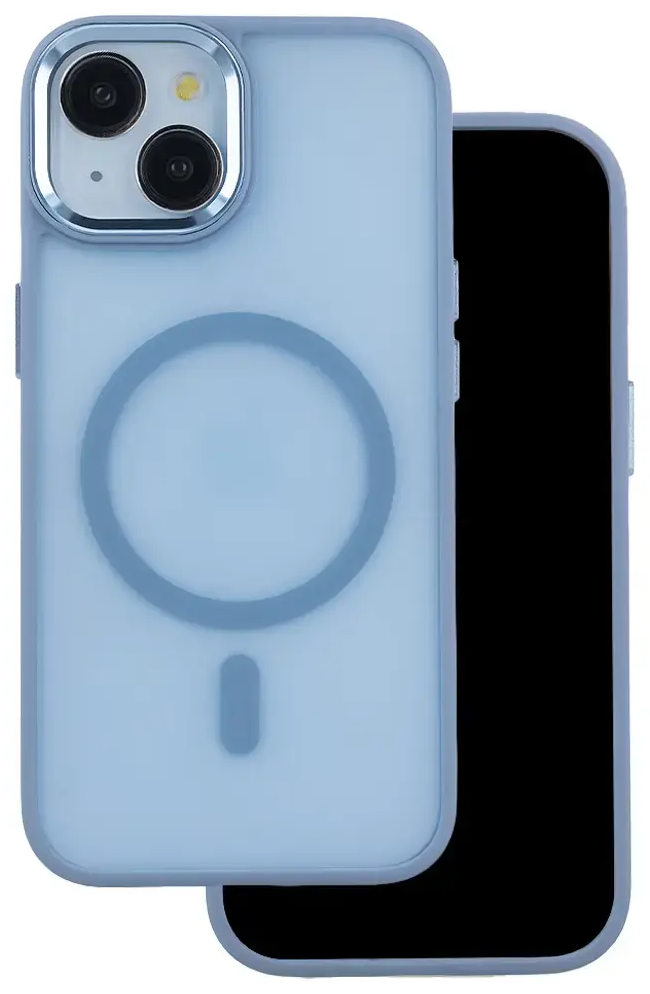 Frozen Mag чехол с поддержкой MagSafe для телефона iPhone 16 Pro Max синий
