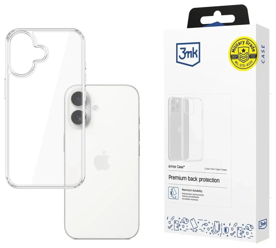 3mk Armor Case for Apple iPhone 17 - transparent