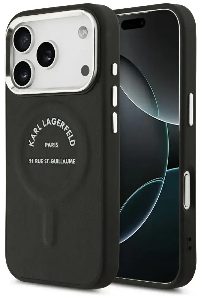 Karl Lagerfeld Karl RSG Logo MagSafe Case for iPhone 17 Pro Max Black
