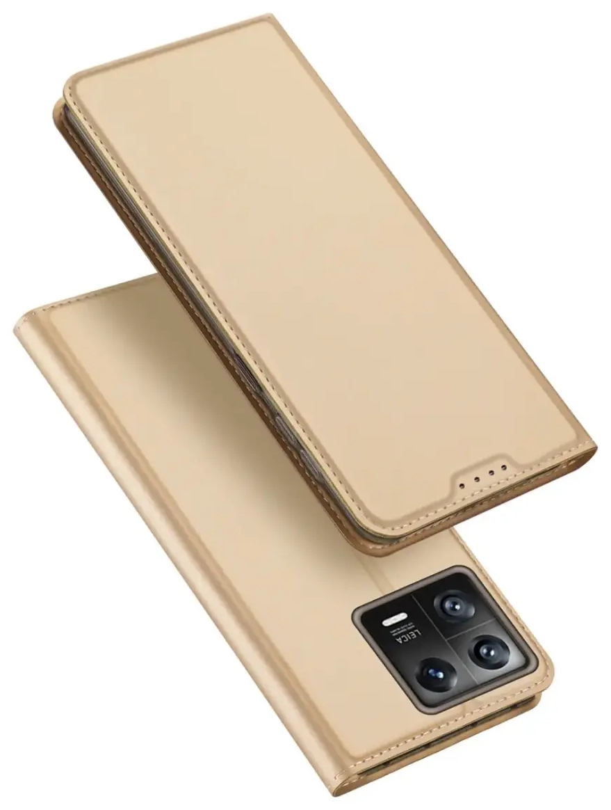 Dux Ducis Skin Pro Case Xiaomi 13 Flip Card Wallet Gold Stand