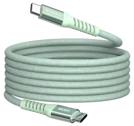 Verbatim andmeedastus- ja laadimiskaabel | USB-C kuni USB-C | 100W | 1.2m | roheline