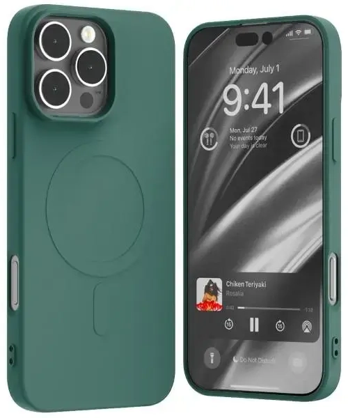 Mercury MagSafe Semi-Silicone iPhone 16 Pro Max 6,9" žalias |green