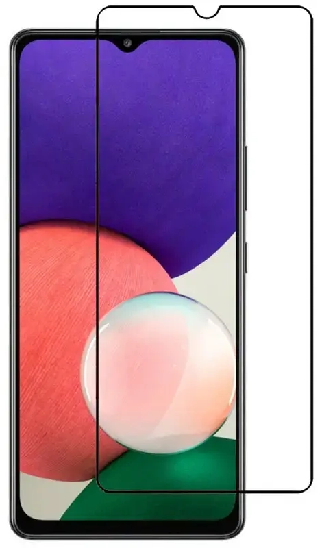 Goodbuy OG tempered glass full coveraged with frame for phone Samsung Galaxy A22 4G | M22 | A32 4G black