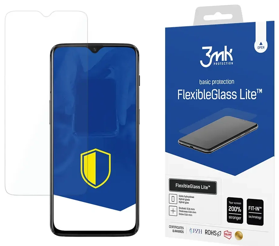 OnePlus 6T - 3mk FlexibleGlass Lite™ screen protector