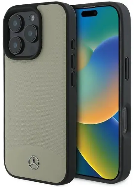 Mercedes MEHMP16X23RBARE iPhone 16 Pro Max 6.9" beżowy|beige hardcase MB Textured and Plain Leather MagSafe