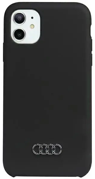 Audi Silicone Case iPhone 12|12 Pro 6.1" czarny|black hardcase AU-LSRIP12P-Q3|D1-BK