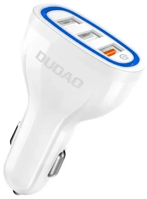 Dudao R7S auto lādētājs | 18W | QC | USB-A | balts