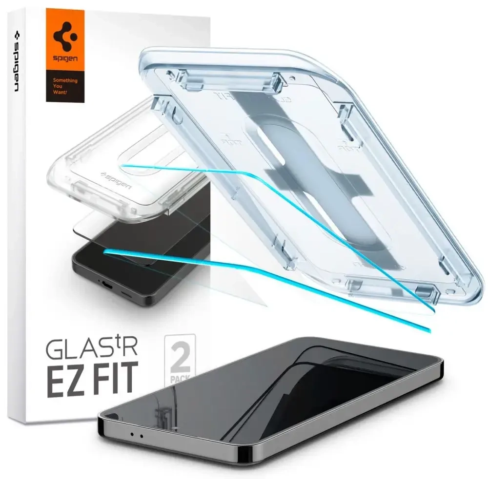 Spigen EZ Fit aizsargstikls telefonam Samsung Galaxy S24 Plus caurspīdīgs 2 gab.