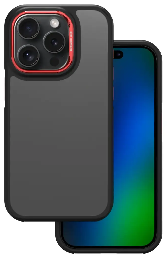 Crystal Black case for Xiaomi Redmi Note 14 5G (Global) red