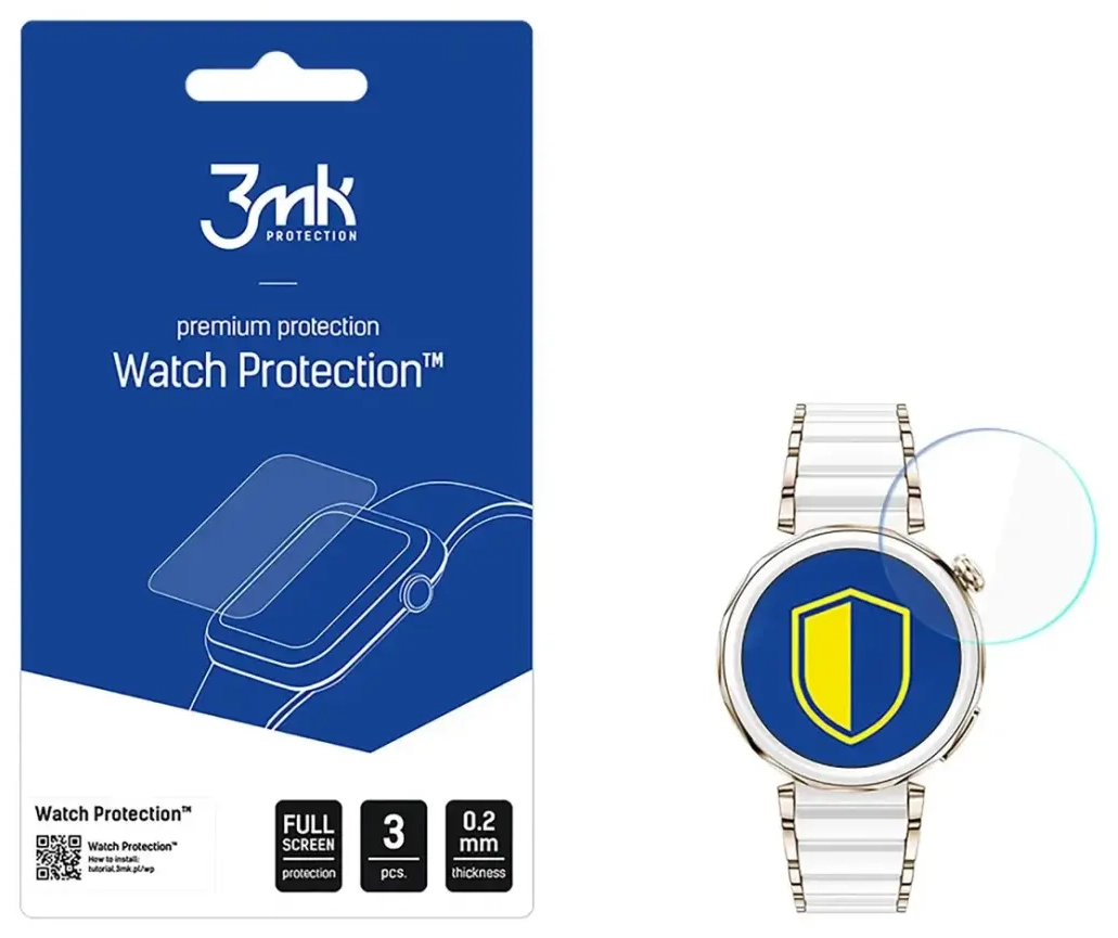 Hybrid Glass 3mk Watch Protection FlexibleGlass for Huawei Watch GT5 Pro 42mm
