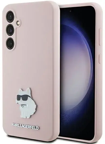 Karl Lagerfeld KLHCS23FESMHCNPP S23 FE S711 różowy|pink Silicone Choupette Metal Pin